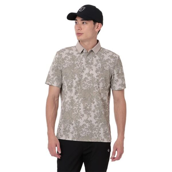 Áo Polo Nam TaylorMade TL418 – Họa Tiết Thực Vật Liberty, Chống UV, Co Giãn